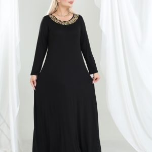 Crna duga haljina Xl 2XL 3XL 4XL