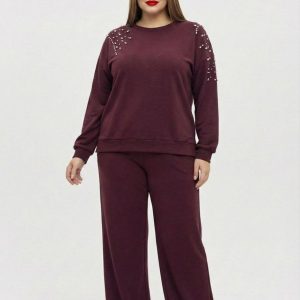 Bordo trenerka sa cirkonima