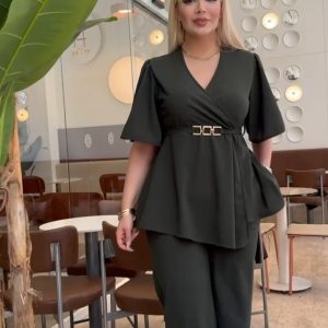 Zeleni komplet tunika i pantalone
