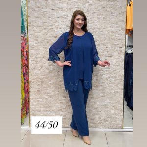 Plavi elegantan komplet