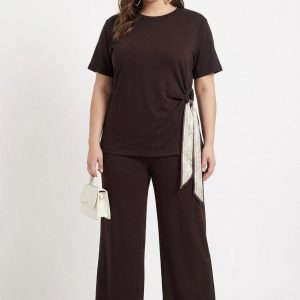 Braon komplet sa maramom