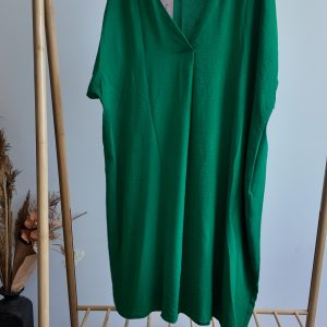 Zelena haljina V izrez PLUS SIZE