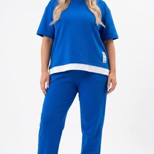 Plava komplet trenerka XL 2XL 3XL 4XL 5XL