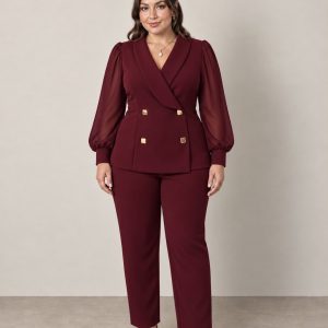 Bordo elegantni komplet